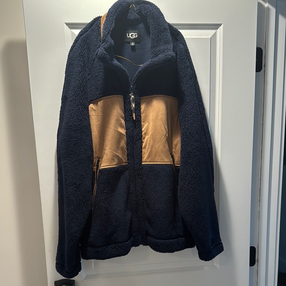 UGG Navy and Tan Jacket